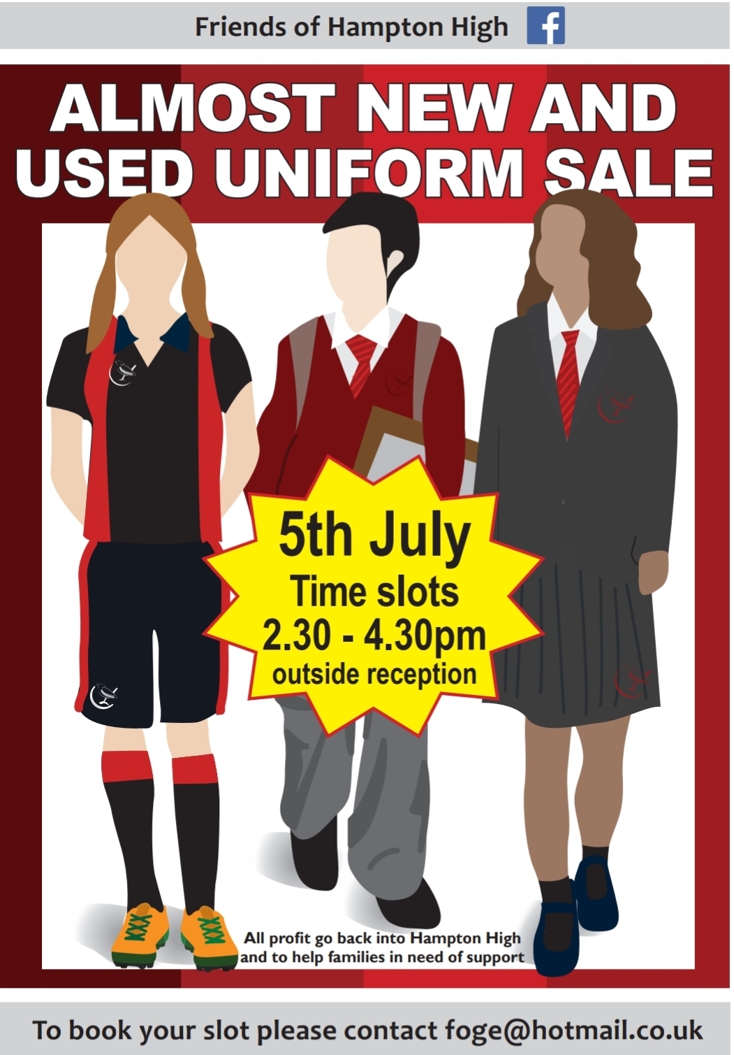 Uniform sale 5 july 22